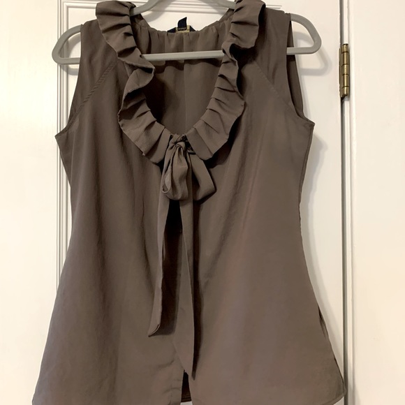 Banana Republic Tops - Banana Republic Taupe Sleeveless Blouse